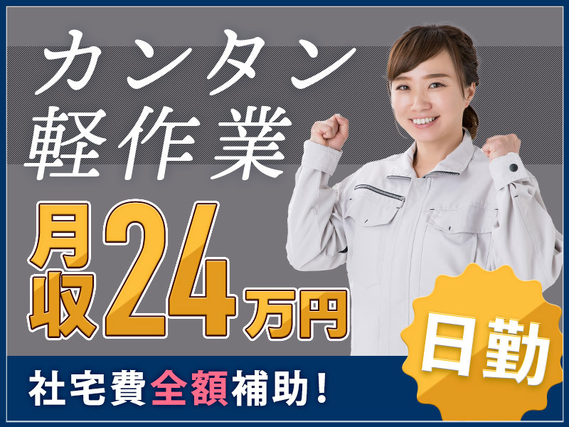 【入社最短翌日でスマホ支給！】日勤＆土日祝休み☆カンタン軽作業！医療用チューブの投入・検査・梱包！社宅費全額補助★未経験歓迎◎女性活躍中の詳細画像